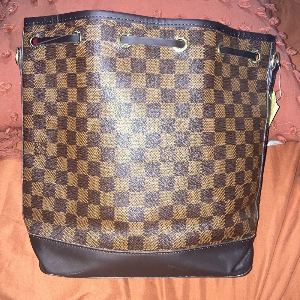 Checker print bag
